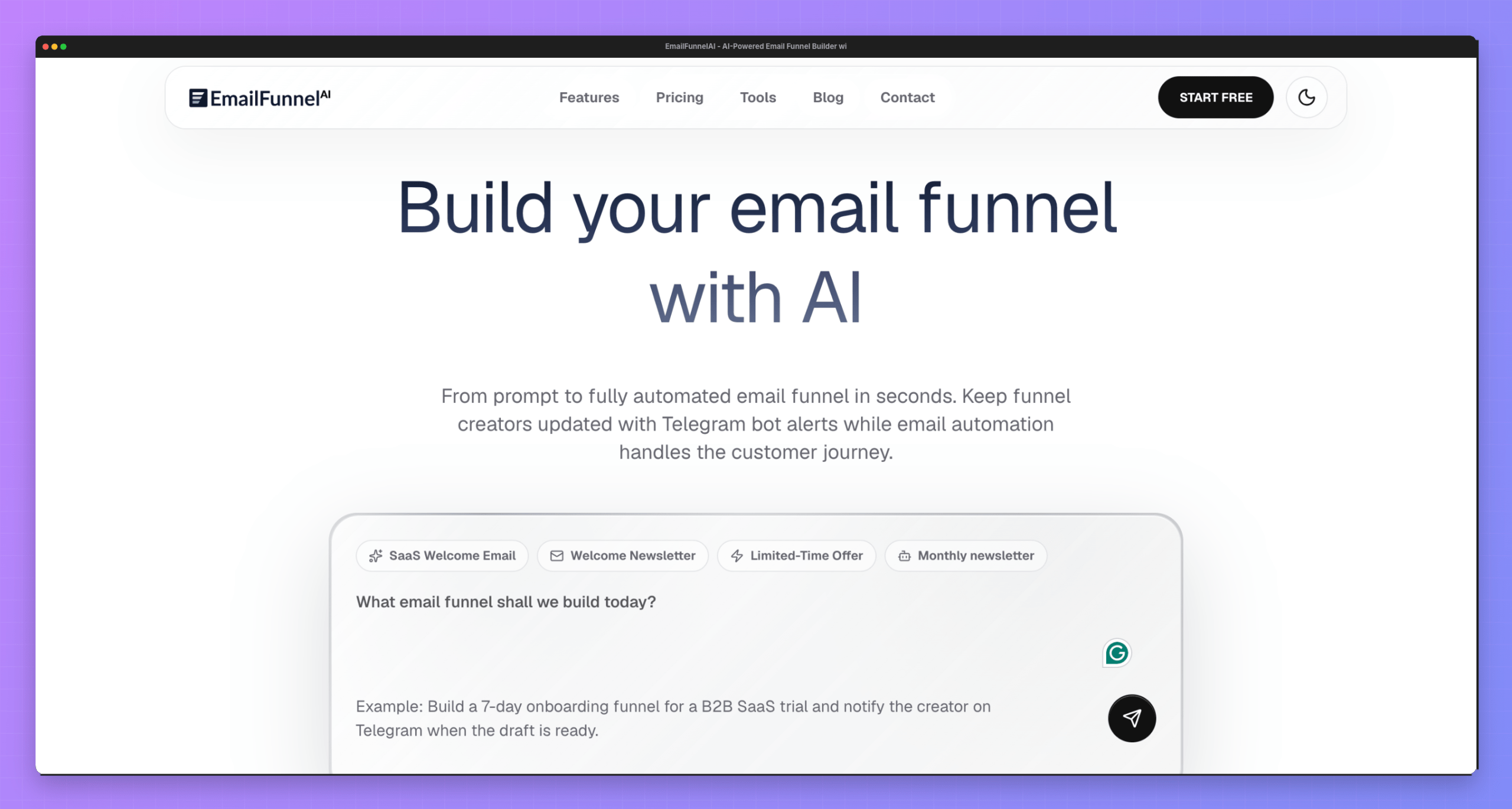 Mailchimp alternative Email Funnel AI